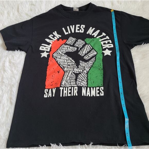 Black Lives Matter Symbol Say Their Names Graphic Tee Medium - Picture 7 of 10